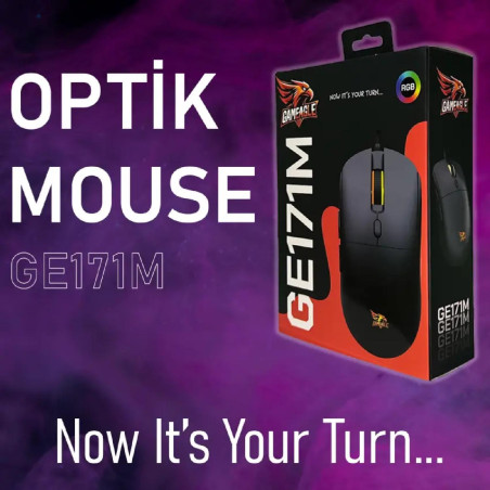 GAMEAGLE GE171M KABLOLU MOUSE (SİYAH)	