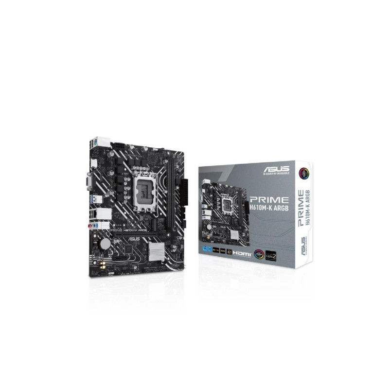 ASUS PRIME H610M-K ARGB 5600MHz DDR5 Soket 1700 M.2 HDMI mATX Anakart