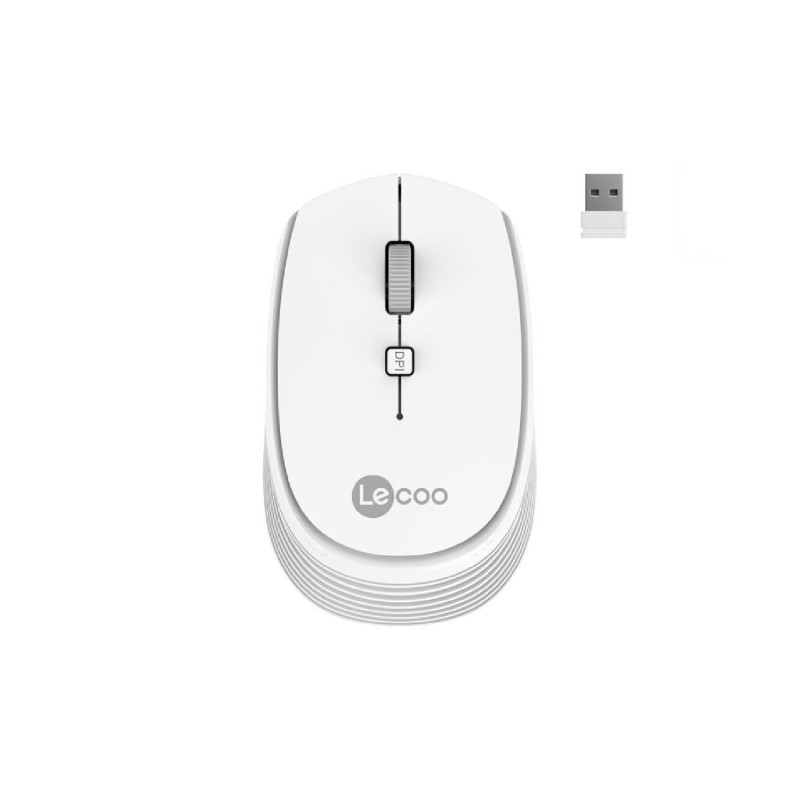 Lenovo Lecoo Ws202 Mouse Beyaz Kablosuz 1600 Dpı 4 Tuşlu