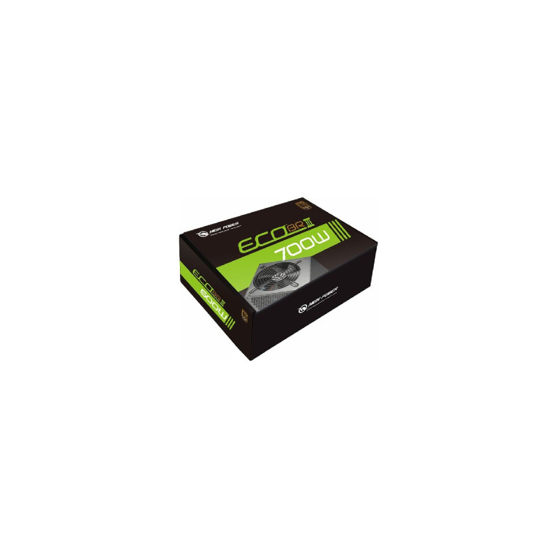 High Power Eco 700W 85+ Bronze 54A Single Rail Aktif PFC Siyah ATX Güç Kaynağı