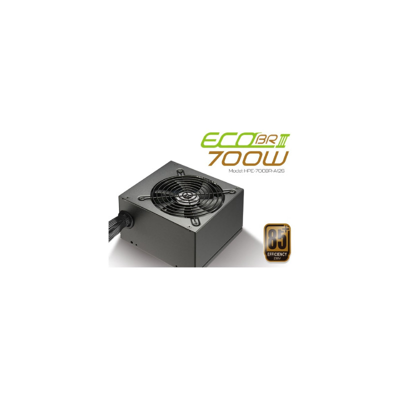 High Power Eco 700W 85+ Bronze 54A Single Rail Aktif PFC Siyah ATX Güç Kaynağı