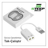 USB 7.1 KANAL HARICI SES KARTI - 3.5MM KULAKLIK MIKROFON DONUSTURUCU