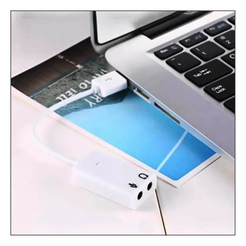 USB 7.1 KANAL HARICI SES KARTI - 3.5MM KULAKLIK MIKROFON DONUSTURUCU