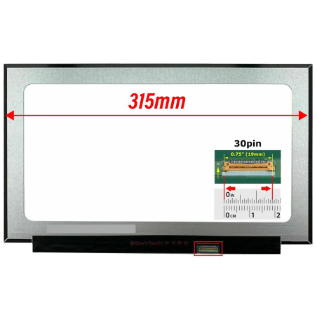 14" FHD 30 PİN SLİM LED DAR KASA MAT VİDASIZ NOTEBOOK EKRAN