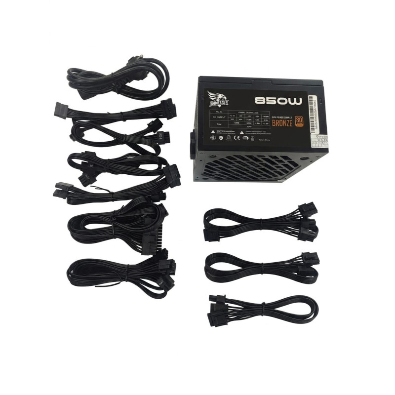 GAMEAGLE 850W +80 MODULER BRONZE ATX GÜÇ KAYNAĞI SİYAH ( PSU )