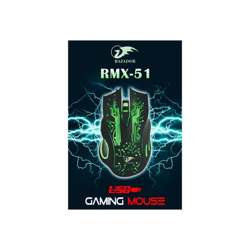 RAZADOR RMX-51 IŞIKLI GAMING MAUSE