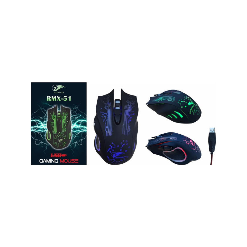 RAZADOR RMX-51 IŞIKLI GAMING MAUSE