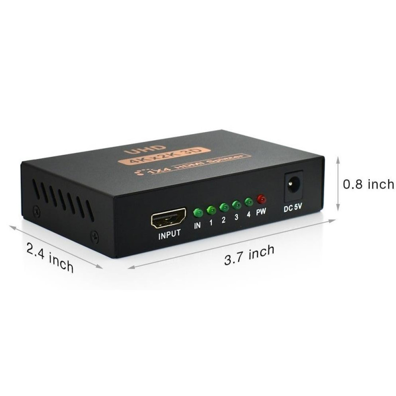 Alfais 5234 4 Port Uhd 4k Hdmi Switch Ekran Monitör Splitter Çoklayıcı Çoğaltıcı