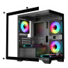 GAMEAGLE TORNADO 5 ARGB FANLI MİNİ AKVARYUM KASA ( SİYAH )