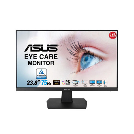 ASUS VA24EHE 23.8 İnç 75Hz 5ms Full HD IPS Adaptive-Sync Çerçevesiz Monitör - 2.El