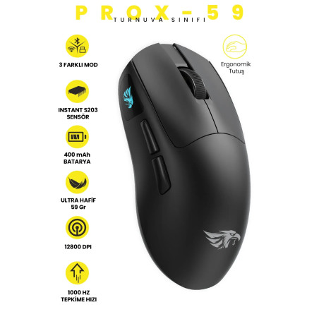 Gameagle PROX-59B Kablosuz Mouse Siyah