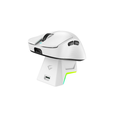 Gameagle Iceberg RGB Kablosuz 2.4Ghz+Bluetooth+Kablolu+Dock Şarj İstasyonlu 55gr 1K Hz 12800DPI Oyuncu Mouse