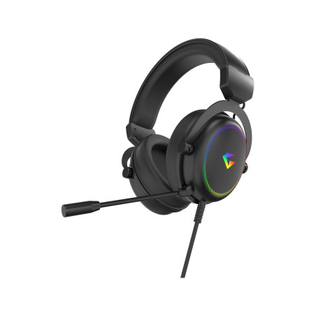 Gameagle Auralis 7.1 RGB Kablolu Mikrofonlu Profesyonel Oyuncu Kulaklığı Siyah