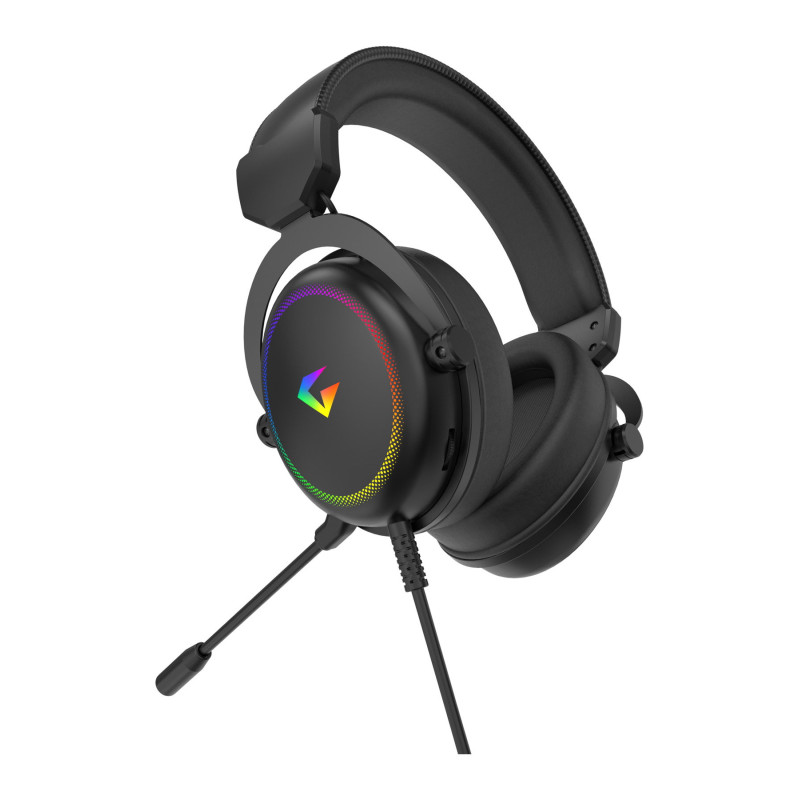 Gameagle Auralis 7.1 RGB Kablolu Mikrofonlu Profesyonel Oyuncu Kulaklığı Siyah