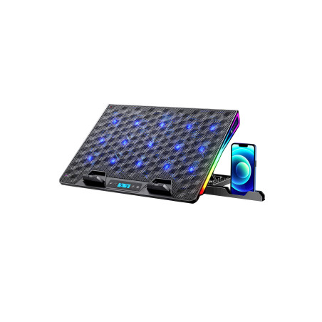 Gameagle Shadow Cool GT15 RGB 15 Fanlı 10 RGB Modlu 9-17.3'' Notebook Soğutucu Stand Laptop Soğutucu