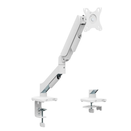 SARFTECH F80 17-32 Inch Monitör Tutucu Kol 2-9kg Amortisörlü Vesa Monitör Standı Beyaz