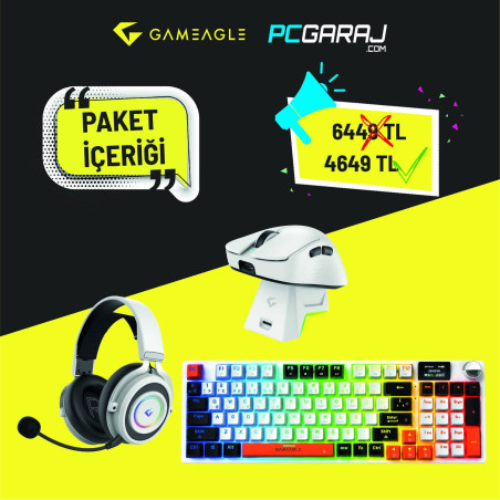 Gameagle Iceberg + Step Hunter + Vision Prime 3`lü Bundle Oyuncu Seti