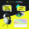 Gameagle Neon X + Auralis Beyaz + Helios Beyaz 3'lü Bundle Oyuncu Seti