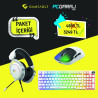 Gameagle Neon X + Auralis Beyaz + Diablo Beyaz 3'lü Bundle Oyuncu Seti