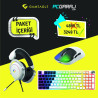 Gameagle Neon X + Auralis Beyaz + Diablo Beyaz/Siyah 3'lü Bundle Oyuncu Seti
