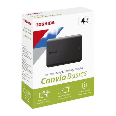 Toshiba 4TB Canvio Basic 2.5'' Gen1 USB 3.2 Harici Harddisk (HDTB540EK3CA)